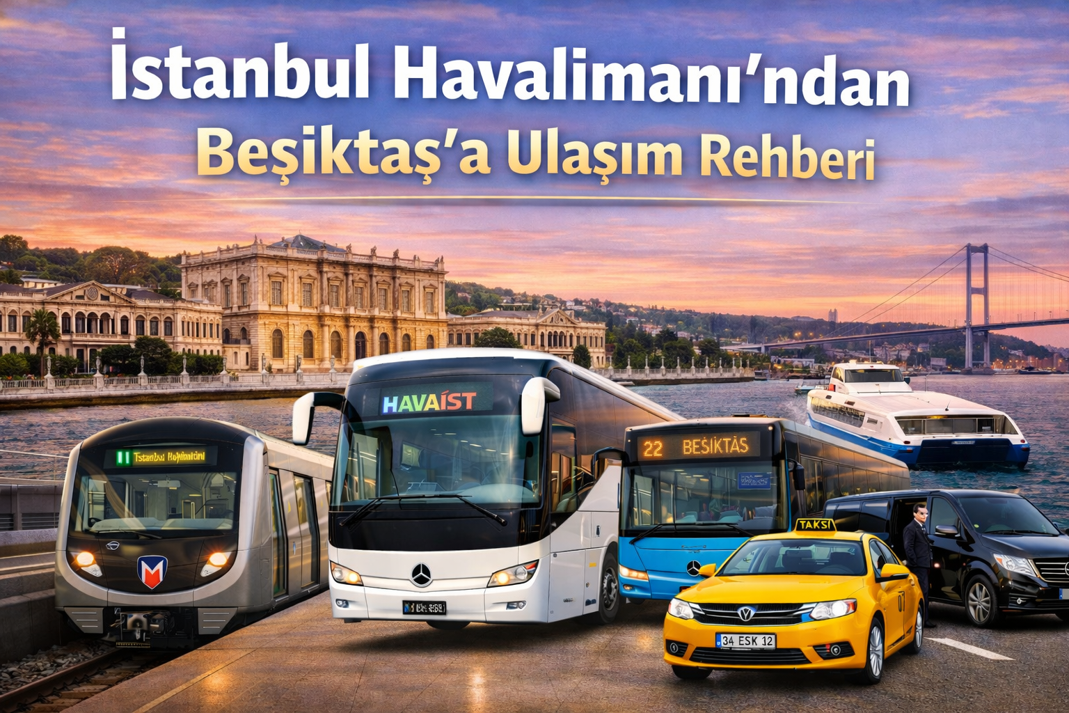 İstanbul Havalimanı'ndan Beşiktaş'a ulaşım rehberi görseli